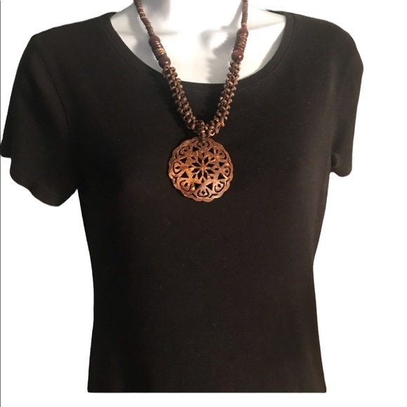 NWT.  Sacred Threads Necklace. GR/PK - Picture 2 of 3